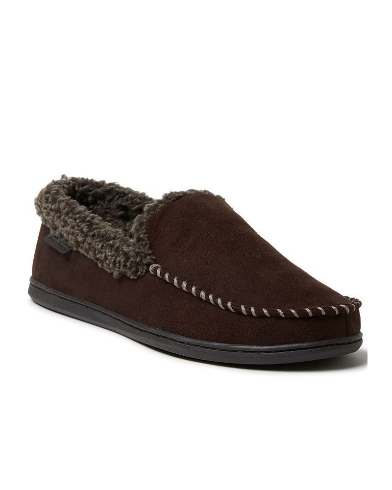 Men's Eli Microsuede Moccasin Slippers PD03 $22.14 Shoes