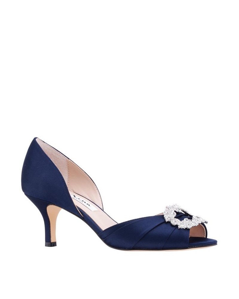 Women's Corrine Evening Pumps Blue $43.60 Shoes