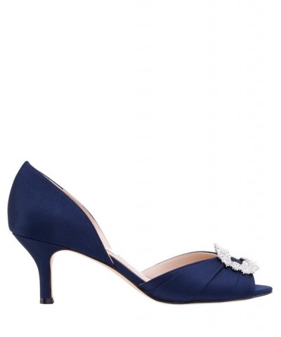 Women's Corrine Evening Pumps Blue $43.60 Shoes