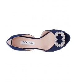 Women's Corrine Evening Pumps Blue $43.60 Shoes