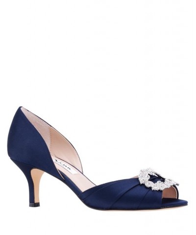 Women's Corrine Evening Pumps Blue $43.60 Shoes