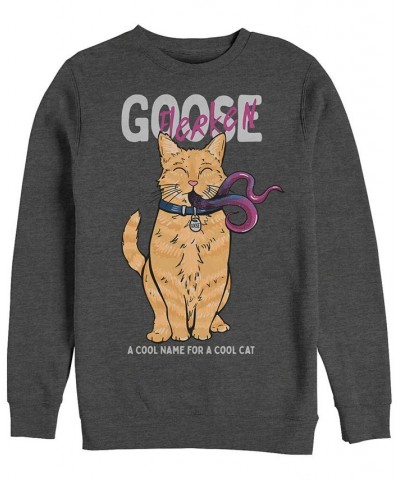 Marvel Men's Captain Marvel Goose Flerken Cool Cat Name, Crewneck Fleece Gray $31.89 Sweatshirt