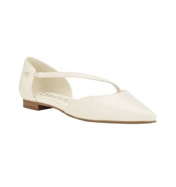 Women's Sannie Pointy Toe Dress Flats Ivory/Cream $23.47 Shoes