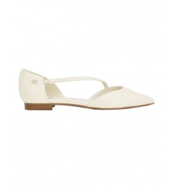 Women's Sannie Pointy Toe Dress Flats Ivory/Cream $23.47 Shoes