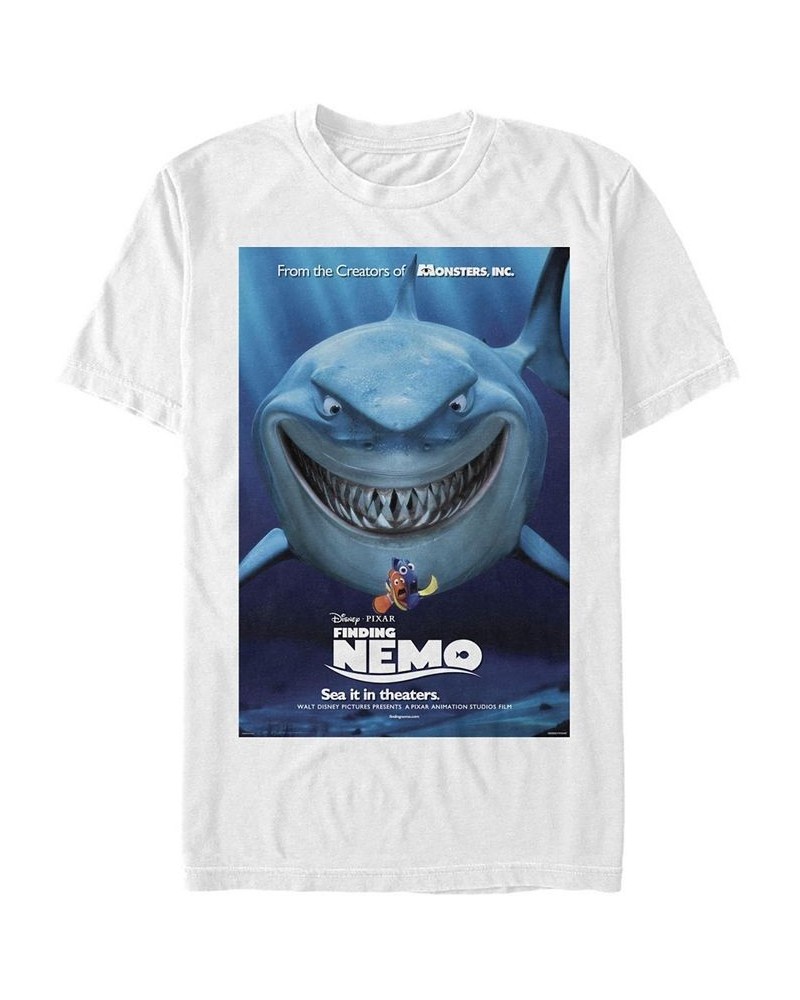 Men's Finding Nemo Poster Short Sleeve Crew T-shirt White $17.50 T-Shirts