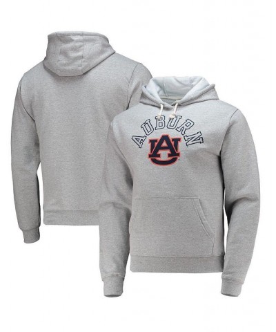 Men's Heathered Gray Auburn Tigers Seal Neuvo Essential Fleece Pullover Hoodie $36.75 Sweatshirt