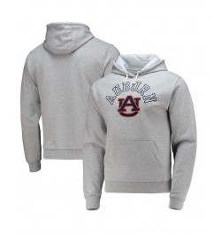 Men's Heathered Gray Auburn Tigers Seal Neuvo Essential Fleece Pullover Hoodie $36.75 Sweatshirt