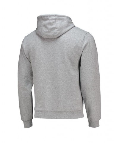 Men's Heathered Gray Auburn Tigers Seal Neuvo Essential Fleece Pullover Hoodie $36.75 Sweatshirt