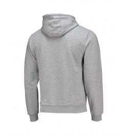 Men's Heathered Gray Auburn Tigers Seal Neuvo Essential Fleece Pullover Hoodie $36.75 Sweatshirt