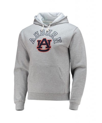 Men's Heathered Gray Auburn Tigers Seal Neuvo Essential Fleece Pullover Hoodie $36.75 Sweatshirt