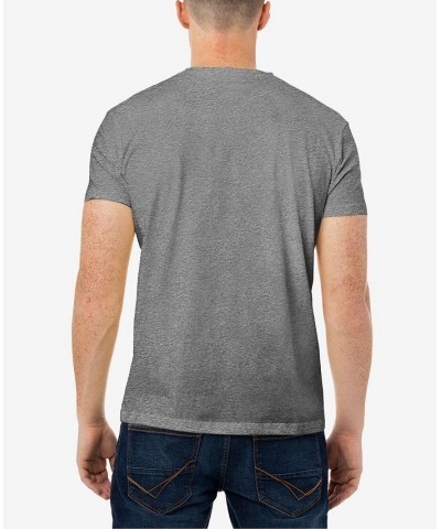 Men's Basic Henley Neck Short Sleeve T-shirt PD03 $17.39 T-Shirts