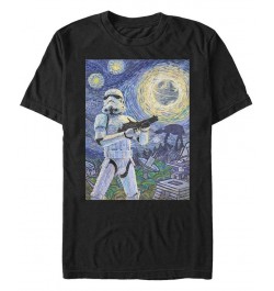 Star Wars Men's Stormtrooper A Stormy Night Short Sleeve T-Shirt Black $17.84 T-Shirts