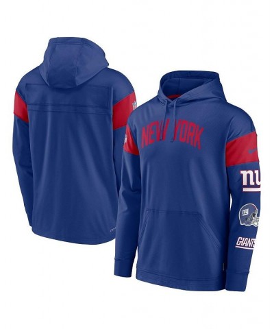 Men's Royal New York Giants Sideline Athletic Arch Jersey Performance Pullover Hoodie $44.00 Sweatshirt