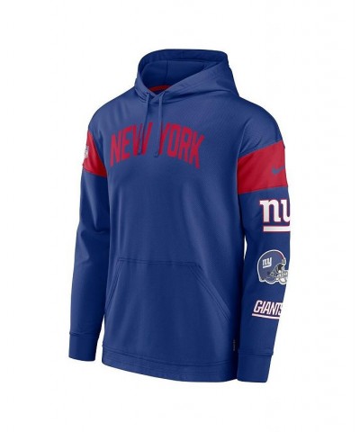 Men's Royal New York Giants Sideline Athletic Arch Jersey Performance Pullover Hoodie $44.00 Sweatshirt