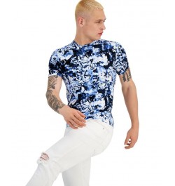 Regular-Fit Floral Graphic T-Shirt Blue $18.69 T-Shirts