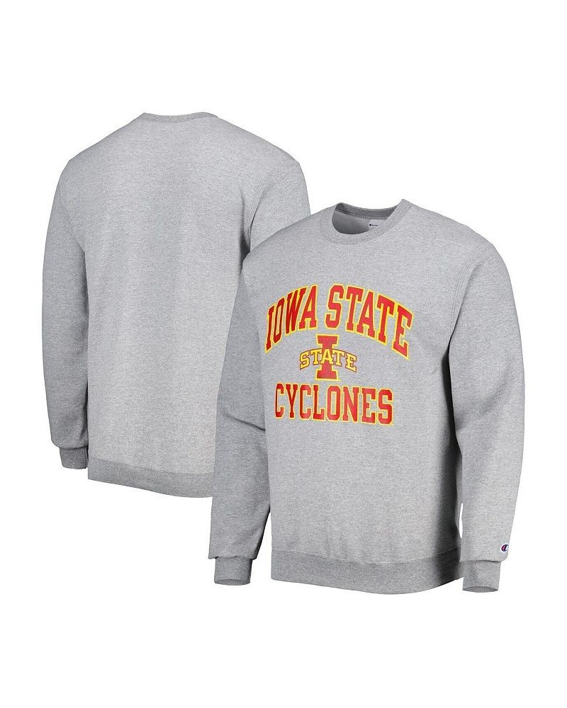 Men's Heather Gray Iowa State Cyclones High Motor Pullover Sweatshirt $29.90 Sweatshirt