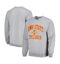 Men's Heather Gray Iowa State Cyclones High Motor Pullover Sweatshirt $29.90 Sweatshirt