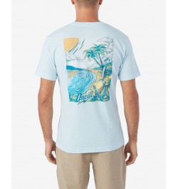 Men's The Good Life Short Sleeve T-shirt Blue $14.78 T-Shirts