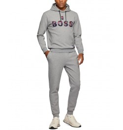 BOSS Men's NBA Cotton-Blend Hoodie Gray $80.84 Sweatshirt