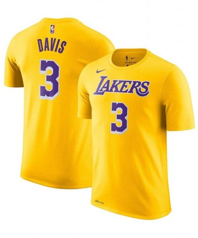 Men's Anthony Davis Yellow Los Angeles Lakers 2019,2020 Name & Number Performance T-shirt $16.56 T-Shirts