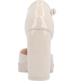 Women's Samarr Platform Heels Ivory/Cream $45.10 Shoes