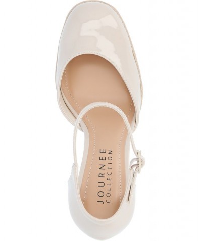 Women's Samarr Platform Heels Ivory/Cream $45.10 Shoes