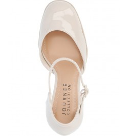 Women's Samarr Platform Heels Ivory/Cream $45.10 Shoes