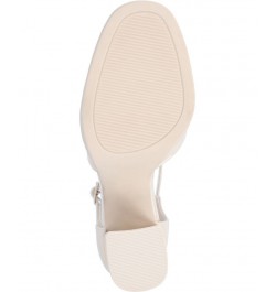 Women's Samarr Platform Heels Ivory/Cream $45.10 Shoes