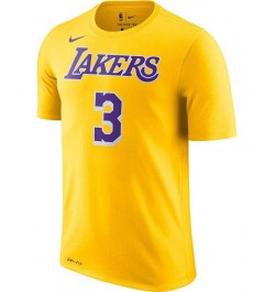 Men's Anthony Davis Yellow Los Angeles Lakers 2019,2020 Name & Number Performance T-shirt $16.56 T-Shirts