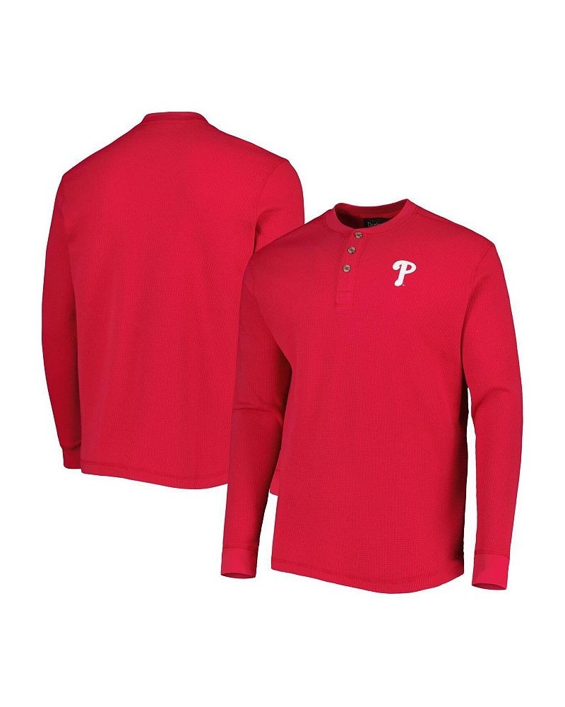 Men's Philadelphia Phillies Red Maverick Long Sleeve T-shirt $28.04 T-Shirts