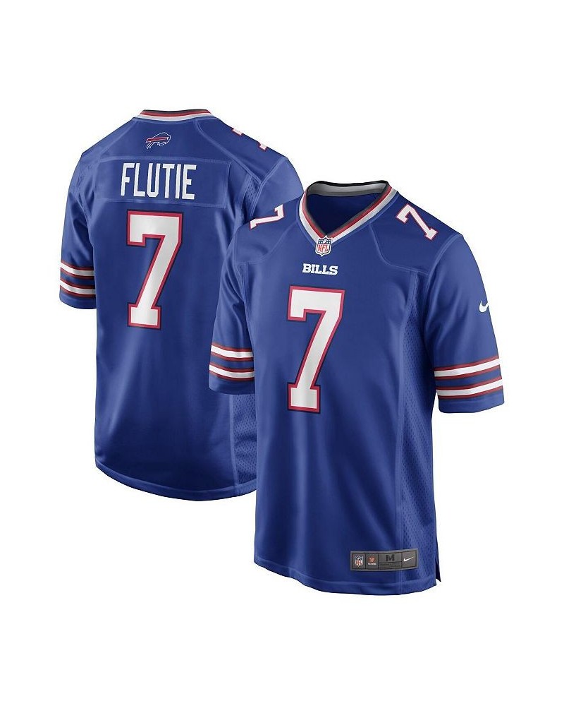 Men's Doug Flutie Royal Buffalo Bills Game Retired Player Jersey $42.00 Jersey