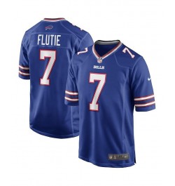 Men's Doug Flutie Royal Buffalo Bills Game Retired Player Jersey $42.00 Jersey