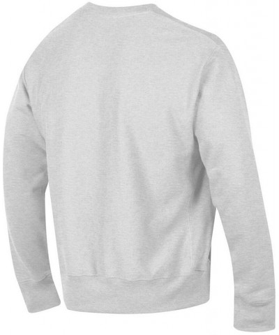 Men's Gray Nebraska Huskers Arch Over Logo Reverse Weave Pullover Sweatshirt $35.70 Sweatshirt