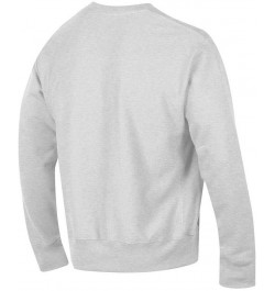 Men's Gray Nebraska Huskers Arch Over Logo Reverse Weave Pullover Sweatshirt $35.70 Sweatshirt