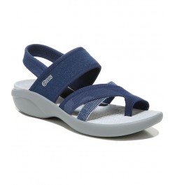 Call Me Washable Strappy Sandals Blue $36.90 Shoes