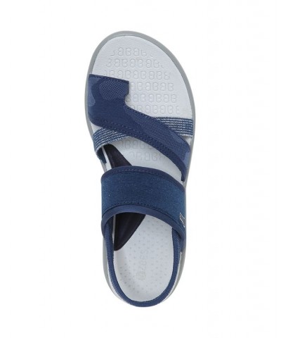 Call Me Washable Strappy Sandals Blue $36.90 Shoes