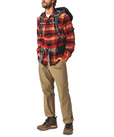 Men's Cornell Woods Flannel Long Sleeve Shirt Pink $31.34 Shirts