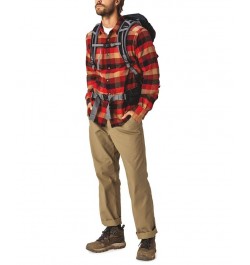 Men's Cornell Woods Flannel Long Sleeve Shirt Pink $31.34 Shirts