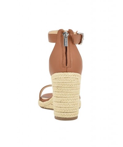 Women's Noshela Espadrille Wedge Dress Sandals Tan/Beige $42.84 Shoes