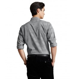 Men's Classic-Fit Cotton Twill Shirt Multi $26.58 Shirts