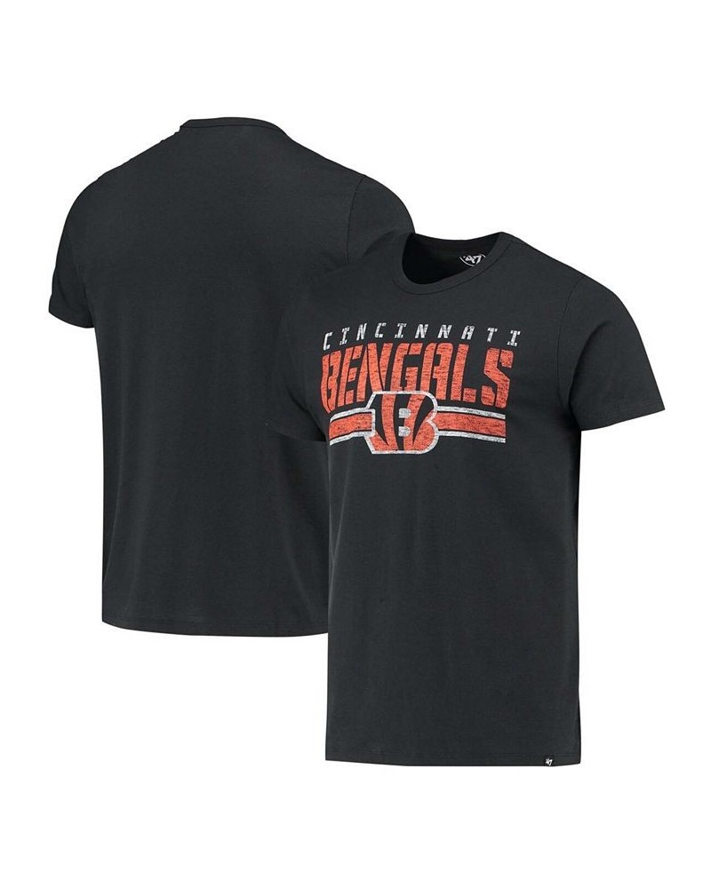 Men's Black Cincinnati Bengals Team Stripe T-shirt $19.71 T-Shirts