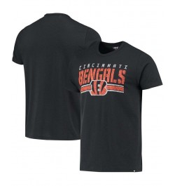 Men's Black Cincinnati Bengals Team Stripe T-shirt $19.71 T-Shirts