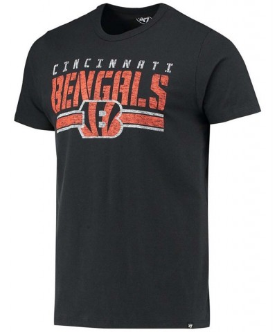 Men's Black Cincinnati Bengals Team Stripe T-shirt $19.71 T-Shirts