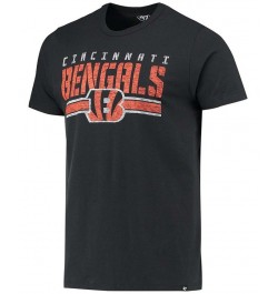 Men's Black Cincinnati Bengals Team Stripe T-shirt $19.71 T-Shirts