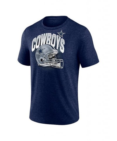 Men's Branded Heathered Navy Dallas Cowboys End Around Tri-Blend T-shirt $20.70 T-Shirts