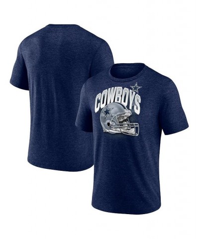 Men's Branded Heathered Navy Dallas Cowboys End Around Tri-Blend T-shirt $20.70 T-Shirts