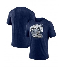 Men's Branded Heathered Navy Dallas Cowboys End Around Tri-Blend T-shirt $20.70 T-Shirts