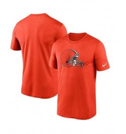 Men's Orange Cleveland Browns Logo Essential Legend Performance T-shirt $28.99 T-Shirts