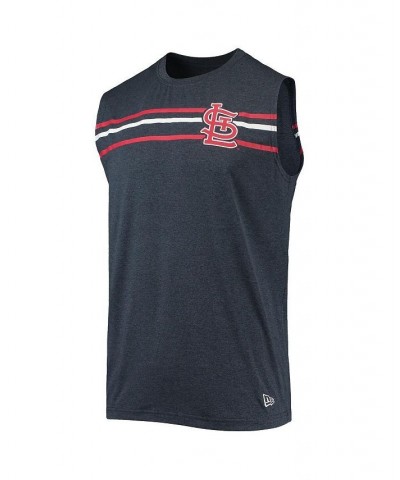 Men's Heathered Navy St. Louis Cardinals Muscle Tank Top $18.90 T-Shirts