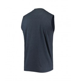 Men's Heathered Navy St. Louis Cardinals Muscle Tank Top $18.90 T-Shirts